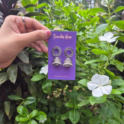 DESI OXIDISED EARRINGS 8.0